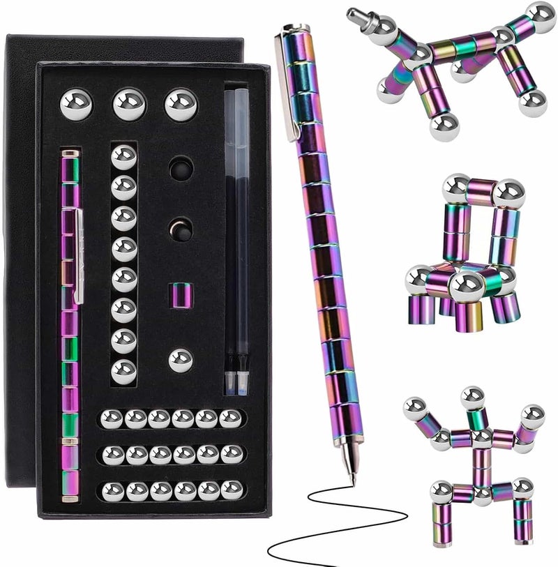 YYMHMF Store Fidget Pen Gifts For Teenage Girls - Magnetic Pen Cool Gadgets Teen Boys Gift Ideas - Magnet Pen Cool Things For Adults Kids Teens - Best Gift For 10 11 12 13 14 15 Year Old Boy - Novelty Toy For 8-12 - Image 1